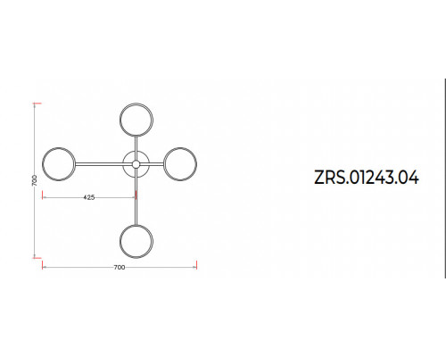 Заказать Люстра на штанге Zortes ZRS.01243.04| VIVID-LIGHT.RU