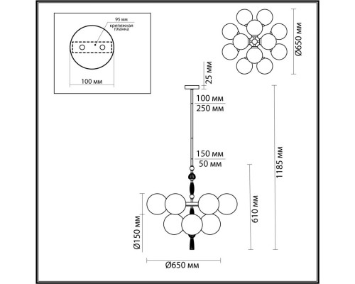 Оформить заказ Люстра на штанге Odeon Light 5405/12| VIVID-LIGHT.RU