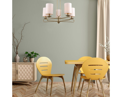 Сделать заказ Люстра на штанге Escada 10166/5PL Brass| VIVID-LIGHT.RU