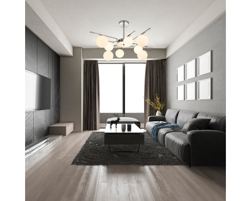 Заказать Люстра на штанге Escada 642/8P Silver| VIVID-LIGHT.RU