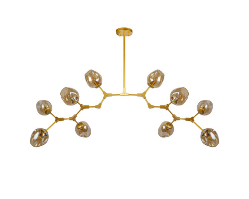 Оформить заказ Люстра на штанге AM Group LOFT-10 GL| VIVID-LIGHT.RU