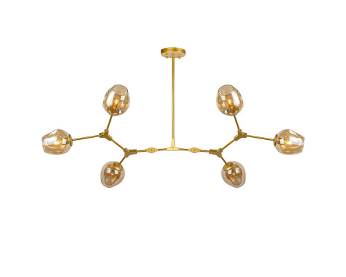 Купить Люстра на штанге AM Group LOFT-6 GL| VIVID-LIGHT.RU