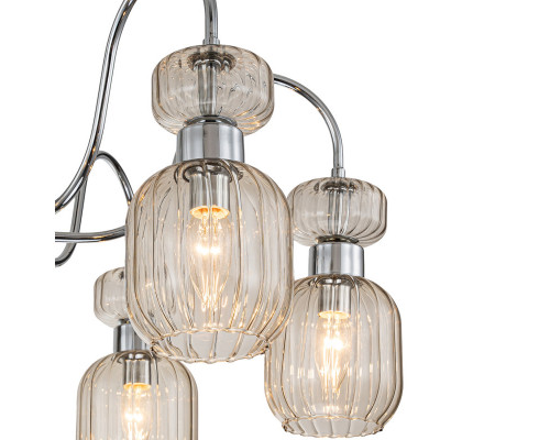 Сделать заказ Люстра на штанге Escada 1141/6PL Chrome/Beige| VIVID-LIGHT.RU