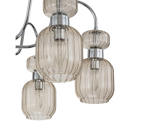 Сделать заказ Люстра на штанге Escada 1141/6PL Chrome/Beige| VIVID-LIGHT.RU