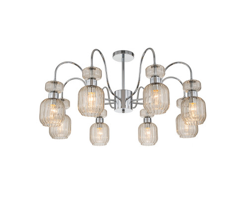 Сделать заказ Люстра на штанге Escada 1141/8PL Chrome/Beige| VIVID-LIGHT.RU