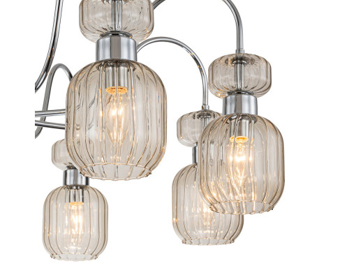 Сделать заказ Люстра на штанге Escada 1141/8PL Chrome/Beige| VIVID-LIGHT.RU