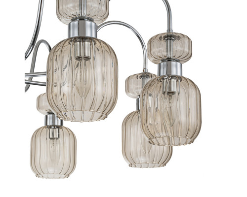 Сделать заказ Люстра на штанге Escada 1141/8PL Chrome/Beige| VIVID-LIGHT.RU