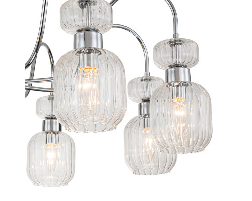 Заказать Люстра на штанге Escada 1141/8PL Chrome/Clear| VIVID-LIGHT.RU