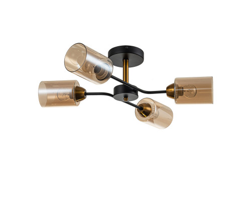 Купить Люстра на штанге Escada 1131/4P Black/Gold| VIVID-LIGHT.RU