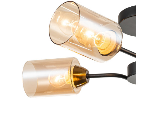 Купить Люстра на штанге Escada 1131/4P Black/Gold| VIVID-LIGHT.RU