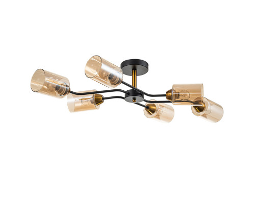 Купить Люстра на штанге Escada 1131/6P Black/Gold| VIVID-LIGHT.RU