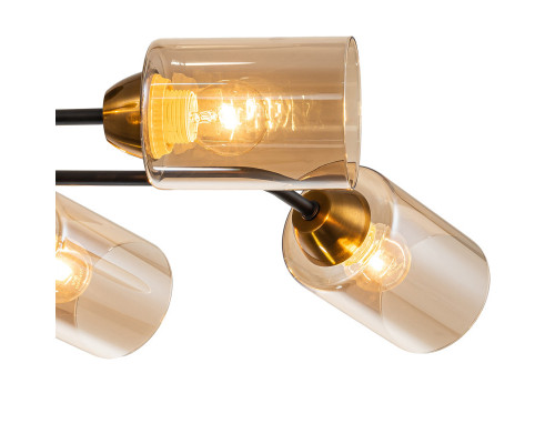 Купить Люстра на штанге Escada 1131/6P Black/Gold| VIVID-LIGHT.RU