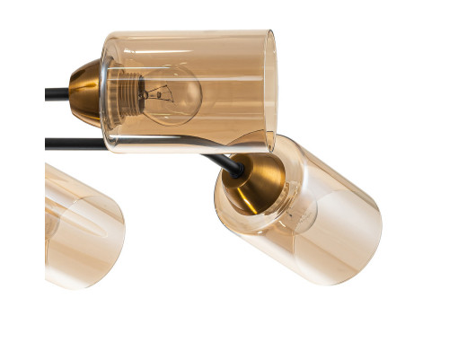 Купить Люстра на штанге Escada 1131/6P Black/Gold| VIVID-LIGHT.RU