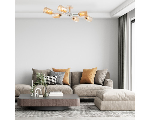 Сделать заказ Люстра на штанге Escada 1131/6P White/Gold| VIVID-LIGHT.RU