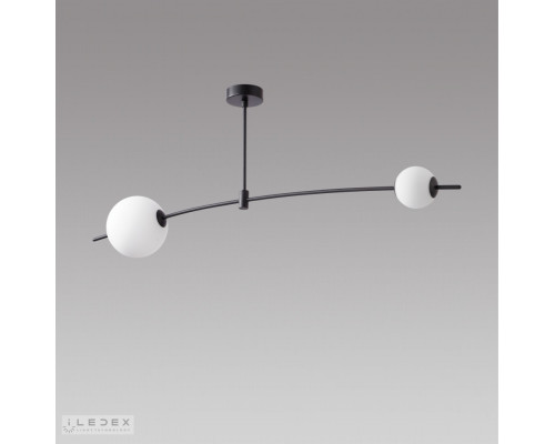Сделать заказ Люстра на штанге iLedex 6827-2 BK+WH| VIVID-LIGHT.RU