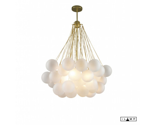 Сделать заказ Люстра на штанге iLamp 10099P/3-D800 GL-WH| VIVID-LIGHT.RU