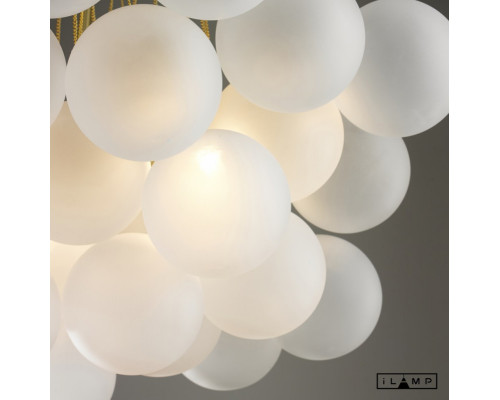 Сделать заказ Люстра на штанге iLamp 10099P/3-D800 GL-WH| VIVID-LIGHT.RU