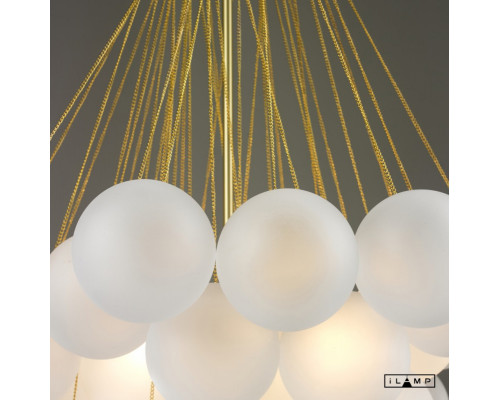 Сделать заказ Люстра на штанге iLamp 10099P/3-D800 GL-WH| VIVID-LIGHT.RU