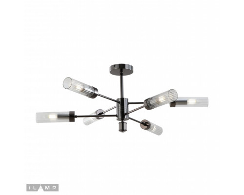 Заказать Люстра на штанге iLamp 15609-6 AN+CL| VIVID-LIGHT.RU