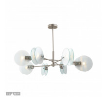 Люстра на штанге iLamp 15598-8 SN+CL