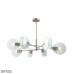 Купить Люстра на штанге iLamp 15598-8 SN+CL| VIVID-LIGHT.RU