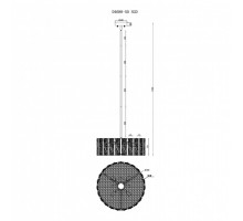Люстра на штанге iLamp D4688-50 SGD
