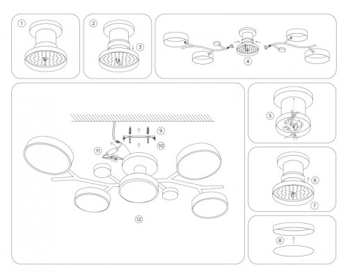 Сделать заказ Люстра на штанге Ambrella Light FL4835| VIVID-LIGHT.RU