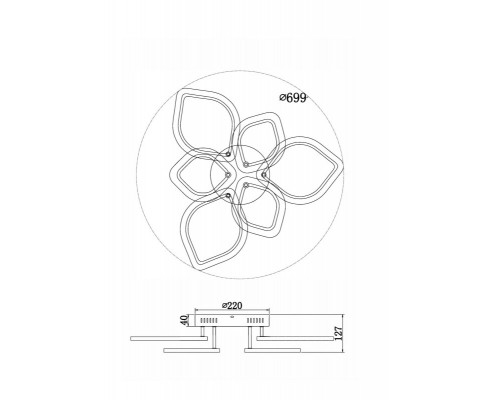 Оформить заказ Накладная люстра Freya FR10016CL-L72W| VIVID-LIGHT.RU