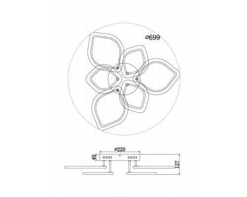 Оформить заказ Накладная люстра Freya FR10016CL-L72W| VIVID-LIGHT.RU