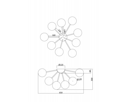 Заказать Накладная люстра Freya FR5120CL-09G| VIVID-LIGHT.RU