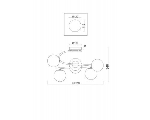 Заказать Накладная люстра Freya FR5013PL-06CH| VIVID-LIGHT.RU