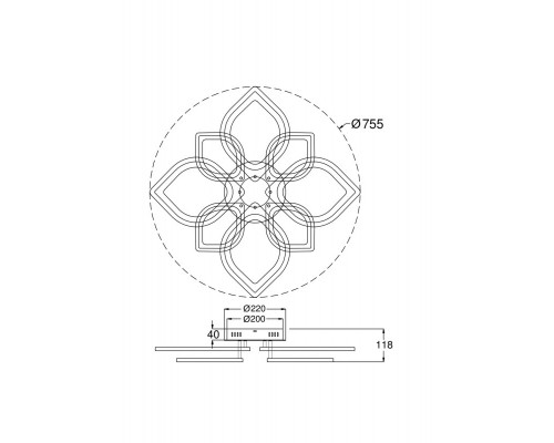 Сделать заказ Накладная люстра Freya FR6015CL-L84W| VIVID-LIGHT.RU