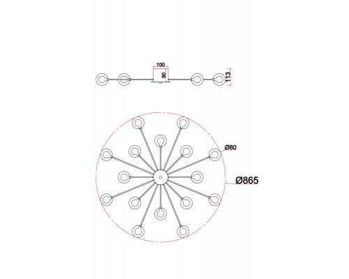 Купить Накладная люстра Freya FR5242CL-16BS1| VIVID-LIGHT.RU