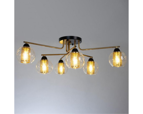 Заказать Накладная люстра ARTE Lamp A7045PL-6BK| VIVID-LIGHT.RU