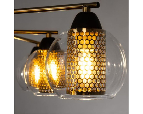 Сделать заказ Накладная люстра ARTE Lamp A7045PL-8BK| VIVID-LIGHT.RU