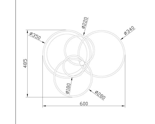 Оформить заказ Накладная люстра Escada 10213/4LED BL Chrome| VIVID-LIGHT.RU