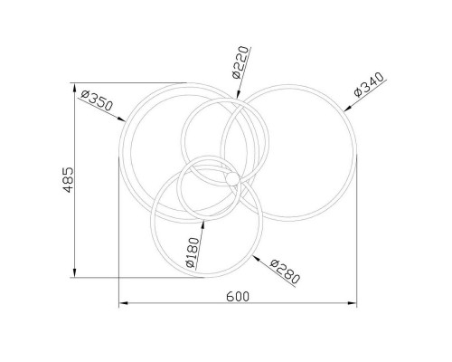 Заказать Накладная люстра Escada 10213/4LED BL White| VIVID-LIGHT.RU