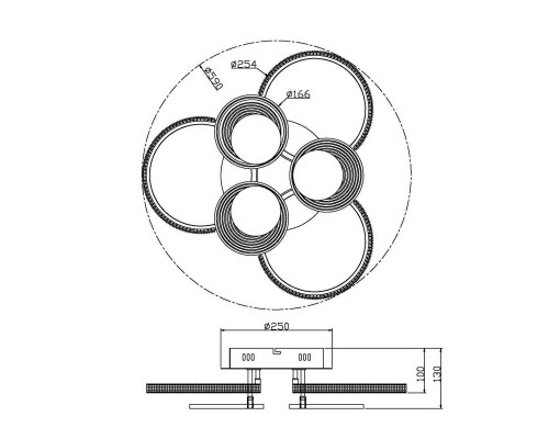 Купить Накладная люстра Escada 10232/6LED| VIVID-LIGHT.RU