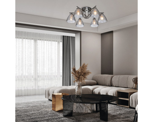 Сделать заказ Накладная люстра Escada 659/6PL Black| VIVID-LIGHT.RU