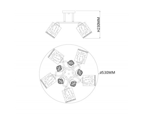 Сделать заказ Накладная люстра Escada 1118/5PL| VIVID-LIGHT.RU