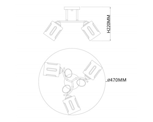 Оформить заказ Накладная люстра Escada 1120/3PL| VIVID-LIGHT.RU