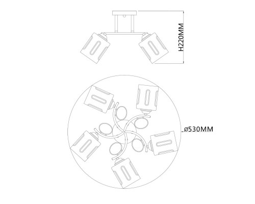Заказать Накладная люстра Escada 1120/5PL| VIVID-LIGHT.RU