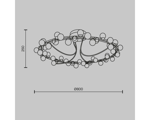 Заказать Накладная люстра Maytoni MOD081CL-L48G3K| VIVID-LIGHT.RU