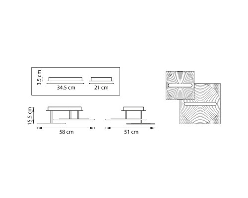 Сделать заказ Накладная люстра Lightstar 738063| VIVID-LIGHT.RU