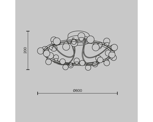 Сделать заказ Накладная люстра Maytoni MOD081CL-L36G3K| VIVID-LIGHT.RU