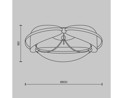 Оформить заказ Накладная люстра Maytoni MOD281CL-L45BS3K| VIVID-LIGHT.RU