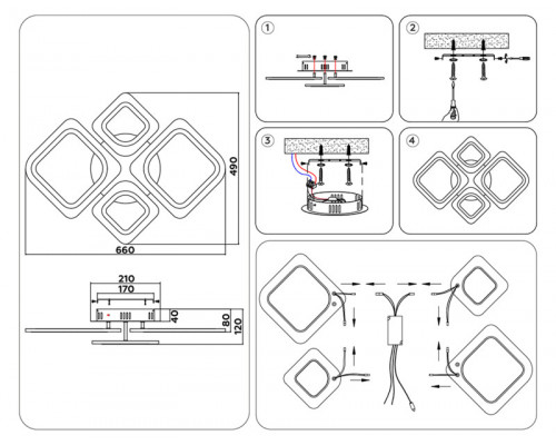 Сделать заказ Накладная люстра Ambrella Light FA4382| VIVID-LIGHT.RU