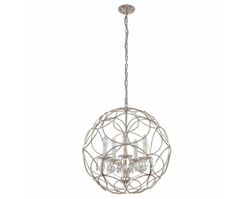 Сделать заказ Подвесная люстра Crystal Lux ARIA SP5 SILVER| VIVID-LIGHT.RU