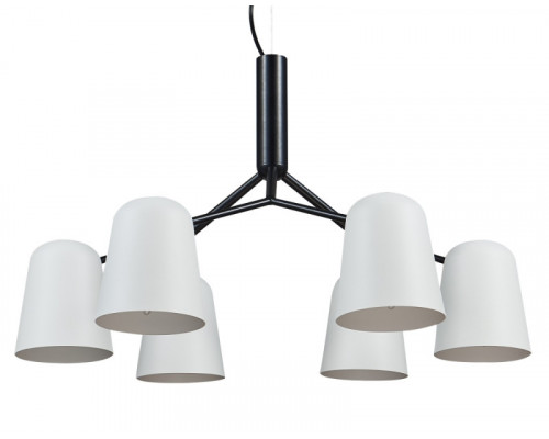 Заказать Подвесная люстра Crystal Lux ENRIQUE SP6 BLACK/WHITE| VIVID-LIGHT.RU