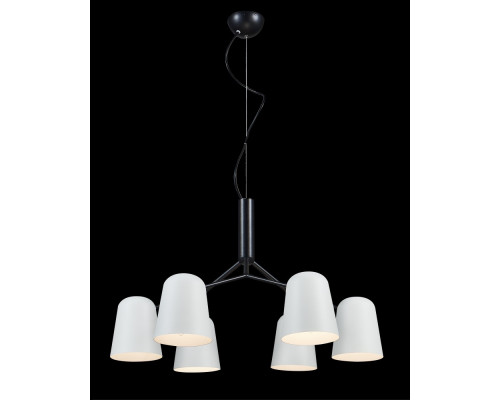 Заказать Подвесная люстра Crystal Lux ENRIQUE SP6 BLACK/WHITE| VIVID-LIGHT.RU